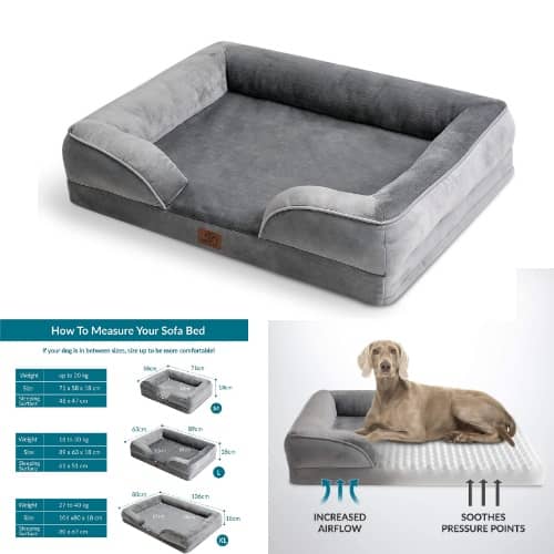 cama ortopédica perro espuma de memoria