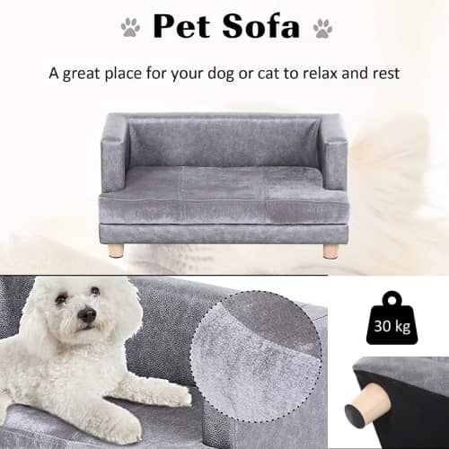pawhut sofa para perro pequeño