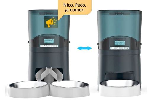 HoneyGuaridan: el mejor Comedero Automático Doble para perros 2 dispensador pienso para dos perros honey guardian caracteristicas