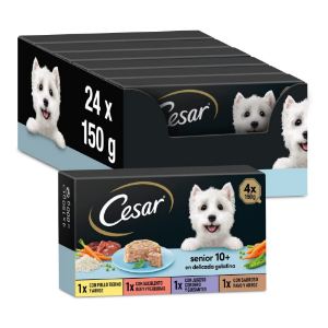 Cesar Comida Húmeda Perros Senior carnes mixtas