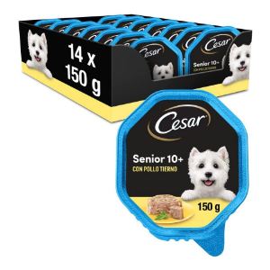 Cesar Comida Húmeda Perros Senior Paté con Pollo