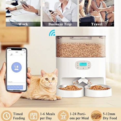 Top 10 Mejores Comederos Automáticos para perros y gatos 20 honeyguaridan-mejores comederos-automaticos-wifi para perros comprar