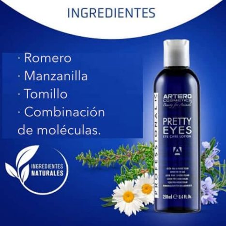 Pretty Eyes Artero: el mejor limpiador de ojos para perros-Review y opiniones 2 Pretty Eyes Artero composición