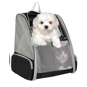 mochila transportin perro toy con rejillas