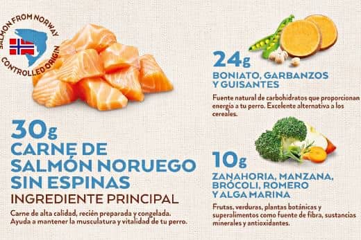 Nature's Variety Selected: Pienso con Salmón para Perros Pequeños 3 pienso-con-salmon-para-perros-natures-variety ingredientes