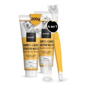 Higiene Dental del Perro Bichón Maltés 6 set 2 pastas dentales para perros