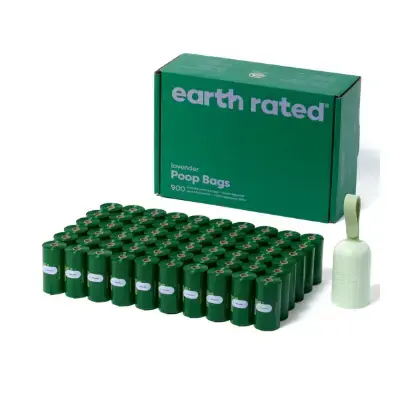 Productos Higiene para Perros Bichón Maltés 46 Earth Rated Portabolsas para heces perro con bolsas resistentes aroma a lavanda