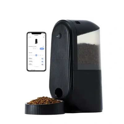 Mejores Comederos para Perros Bichón Maltés 6 FUKUMARU Dispensador comida perro automatico WiFi 4L app
