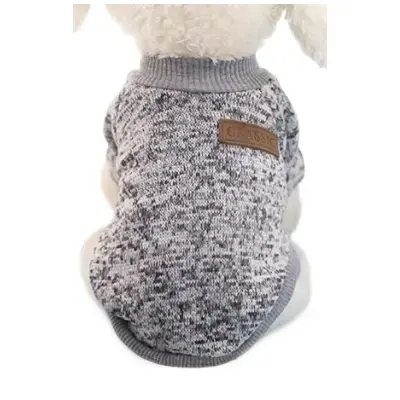 Ropa para Perros Bichón Maltés 15 Idepet Jersey de forro polar para perros tamaño S y XS gris