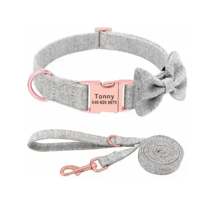 Ropa para Perros Bichón Maltés 38 pet artist Collar personalizado con correa para perros