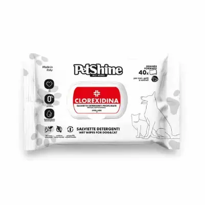 Productos Higiene para Perros Bichón Maltés 7 PetShine Toallitas higiene perros con clorexidina sin alcohol