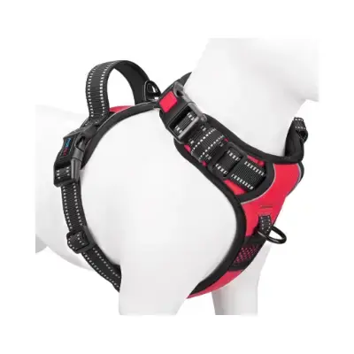 PHOEPET Arnés para perros pequeños chaleco reflectante 3 hebillas