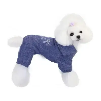 Ropa para Perros Bichón Maltés 30 sueter lana azul para perros amazon
