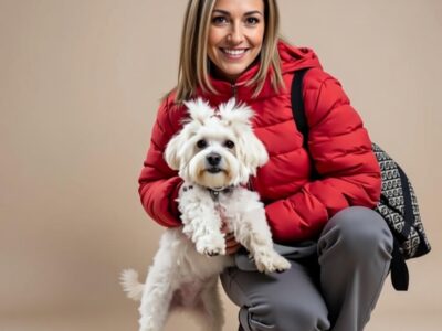 ana raven creadora autora mibichonmaltes con su maltés Nico