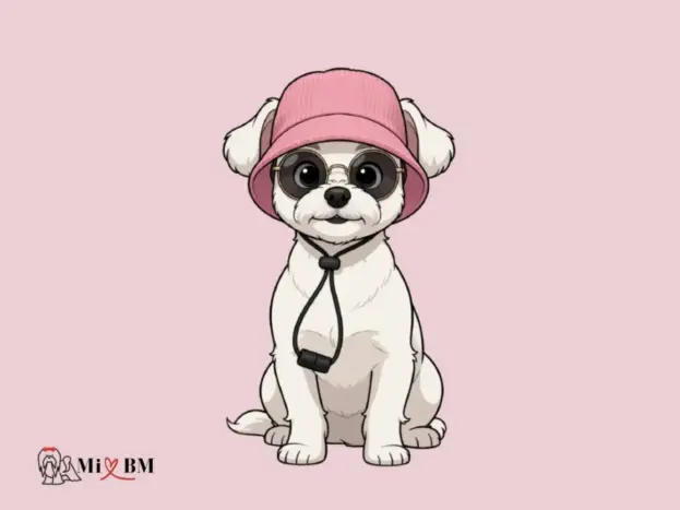 Bichón Maltés: Fotos Reales, Imágenes y Momentos que Enamoran 23 Bichón Maltés con gafas y gorro caricatura