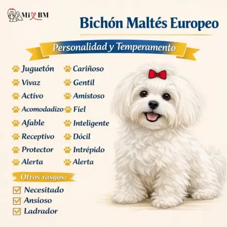 Bichón Maltés Europeo: el Perro Auténtico de la Raza 12 bichon maltes europeo adulto caracteristicas temperamento
