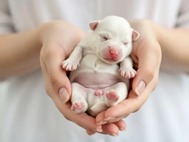 cachorro perro bichon maltes recien nacido