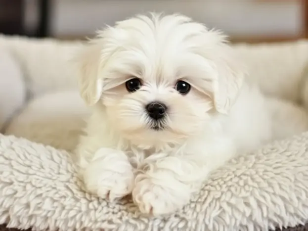 perro bichon maltes mini toy