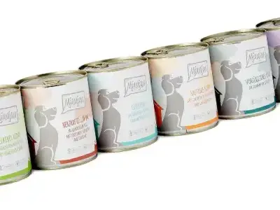 MjAMjAM latas comida húmeda premium para perros con pollo